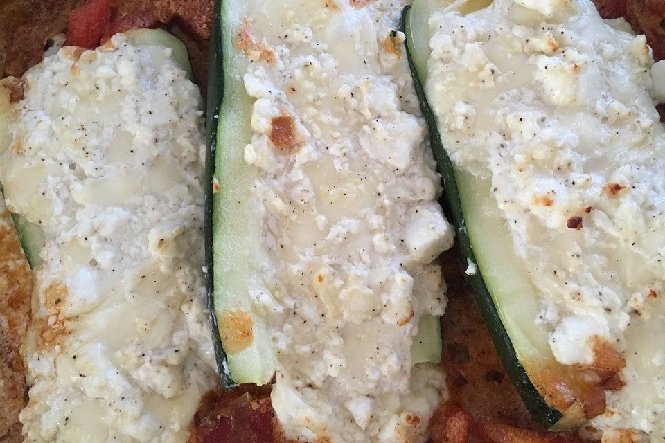 Überbackene Zucchini