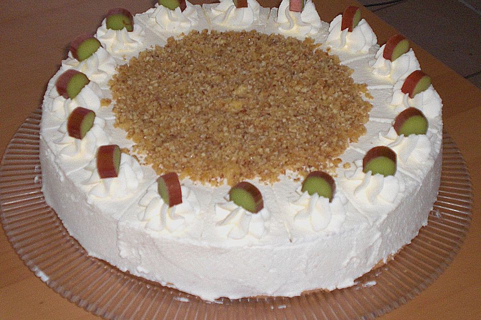 Rhabarber - Mandel - Torte