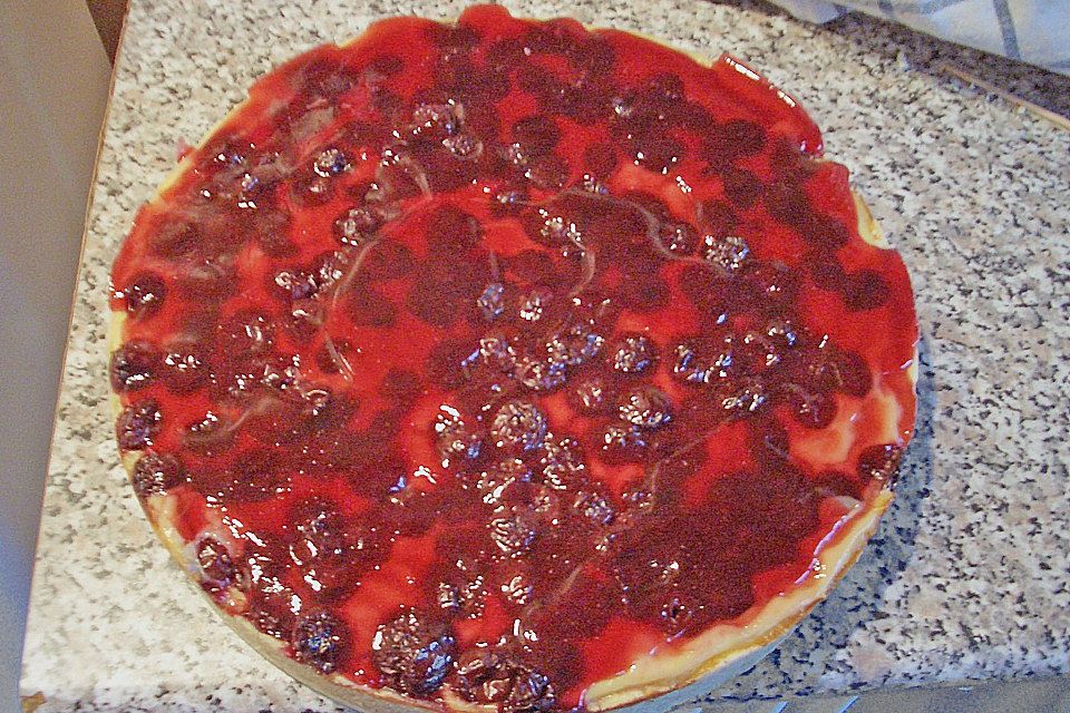 Kirsch - Pudding - Torte, Kirschkuchen