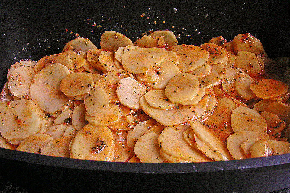 Kartoffelauflauf mit Pesto - superlecker !