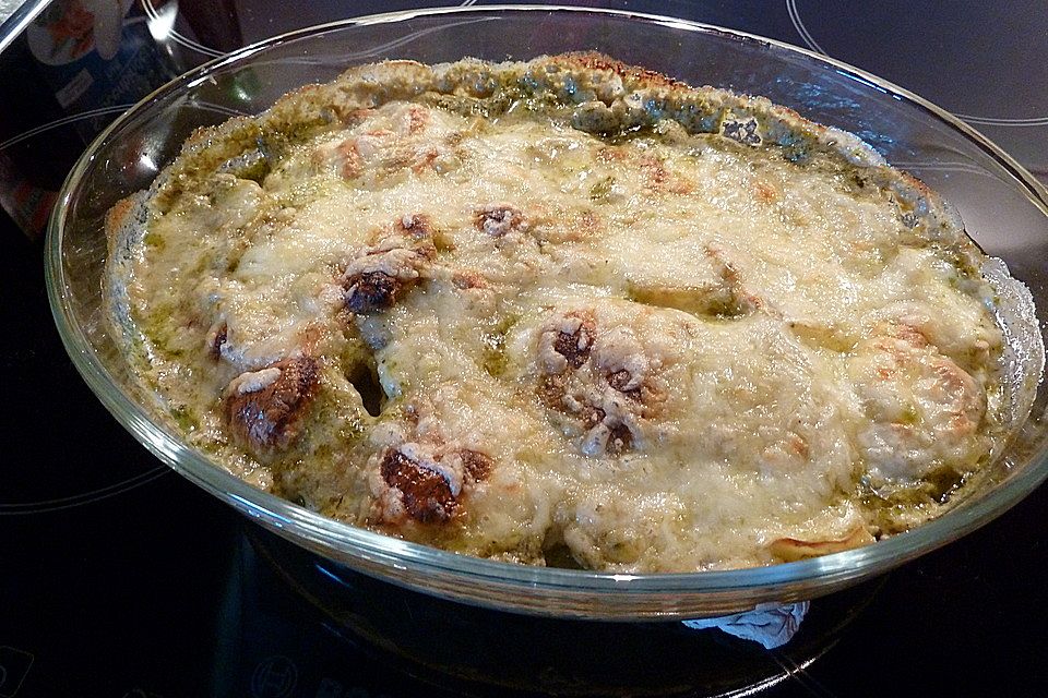 Kartoffelauflauf mit Pesto - superlecker !