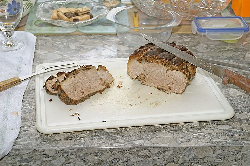 Saftiger Schweinebraten