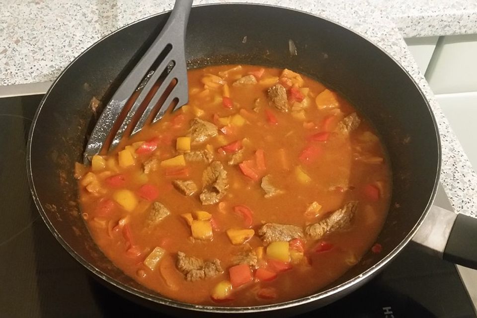 Fettarmes Gulasch