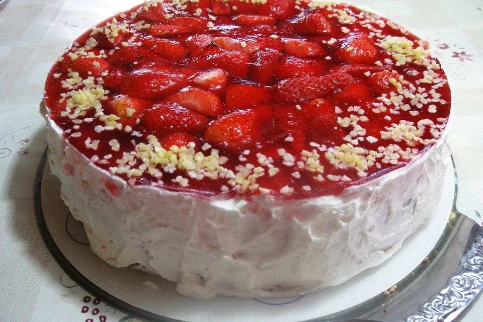 Frische Erdbeertorte