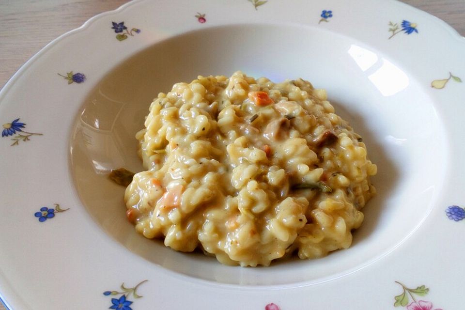 Safranrisotto mit frischen Kräutern