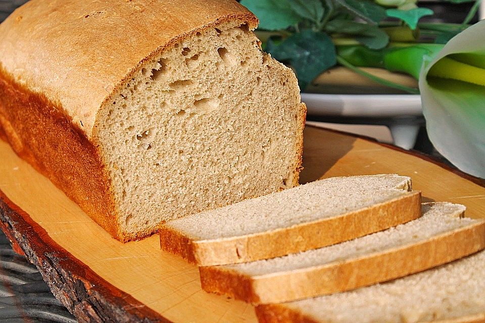 Weizentoastbrot mit Sauerteig