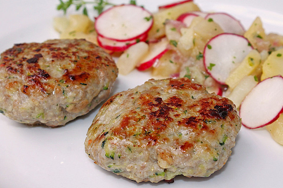 Putenhackfleisch - Zucchini - Frikadellen