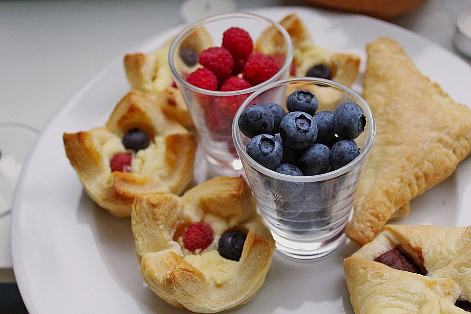 Creme - Muffins mit Aprikosen