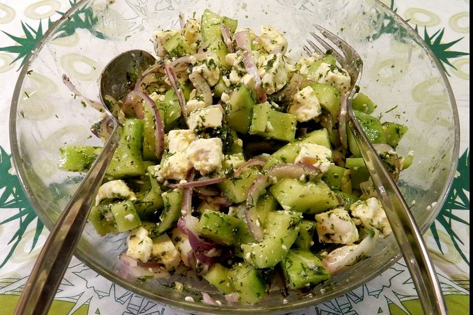 Gurken - Feta - Salat