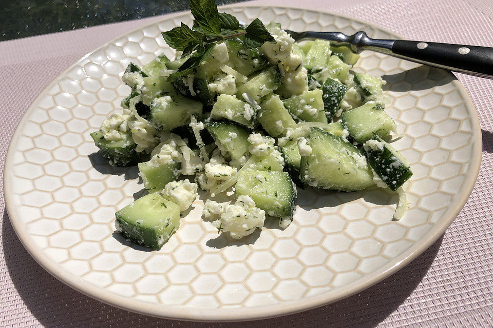 Gurken - Feta - Salat