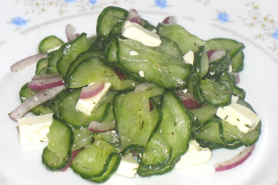 Gurken - Feta - Salat