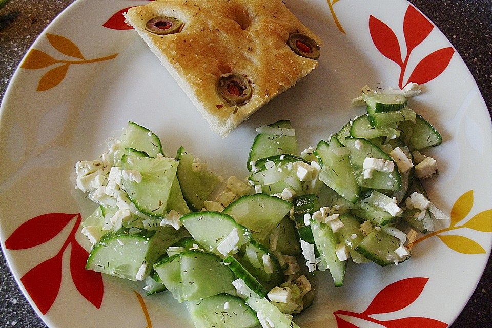 Gurken - Feta - Salat