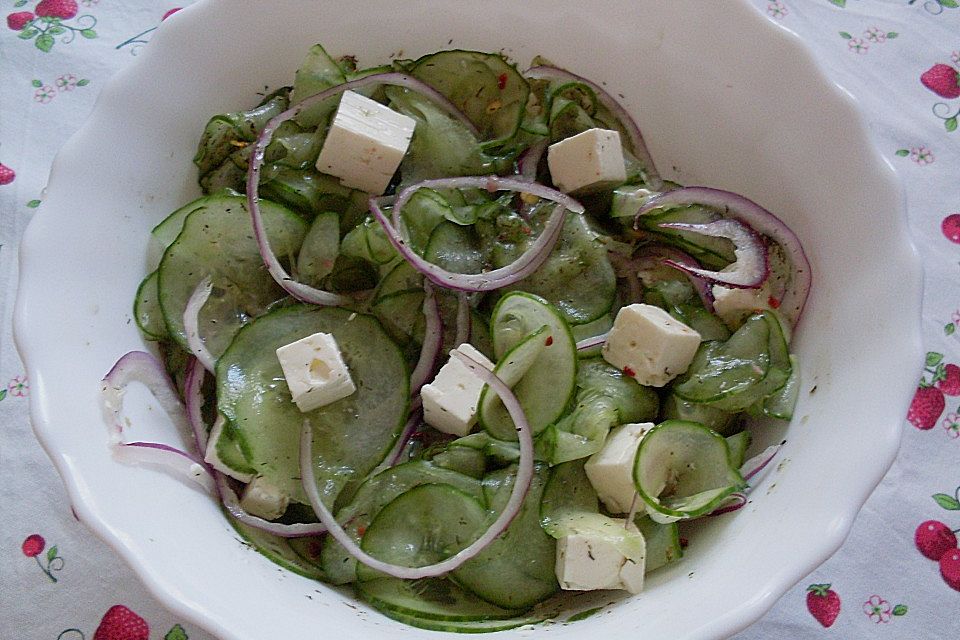 Gurken - Feta - Salat