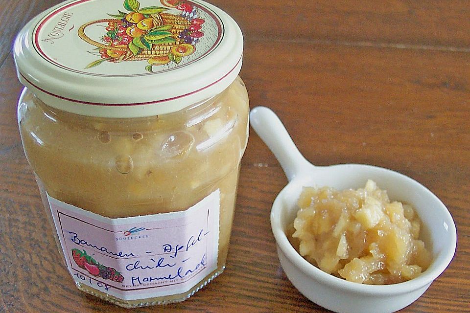 Bananen - Apfel - Chili - Marmelade