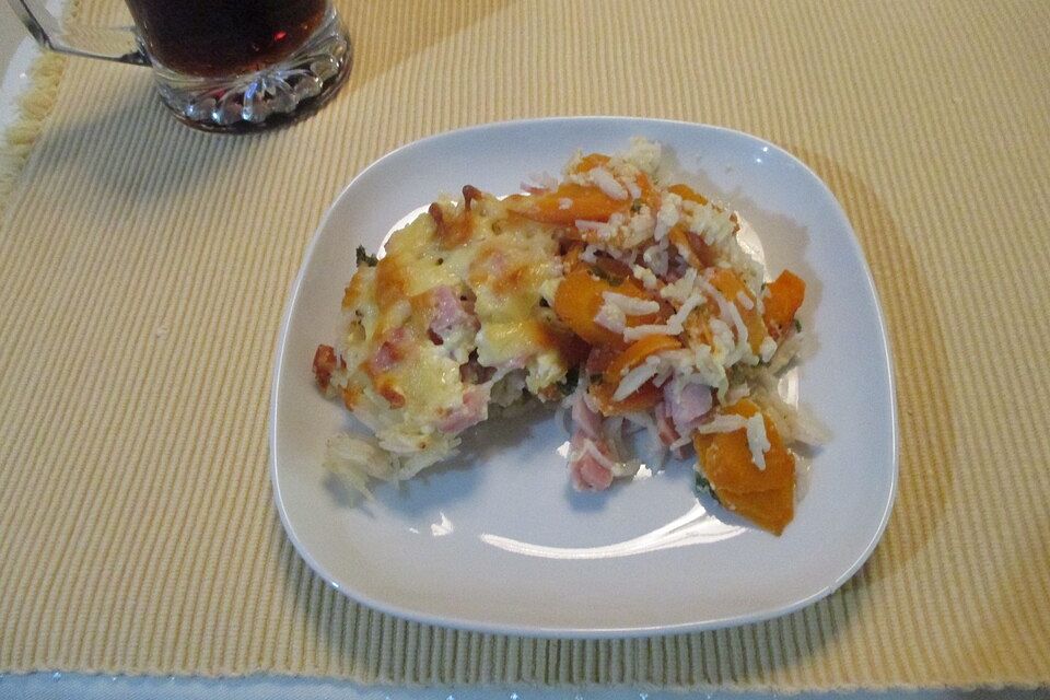 Karotten - Reis - Gratin