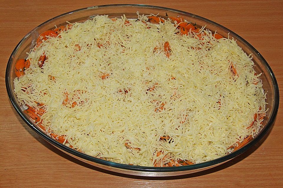 Karotten - Reis - Gratin