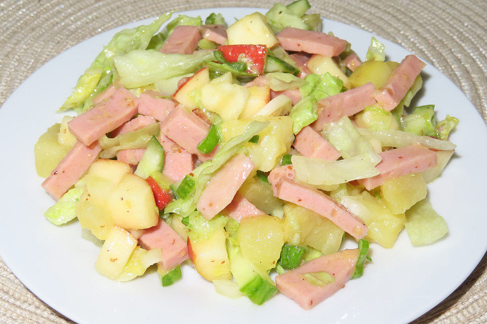 Leberkäse - Salat