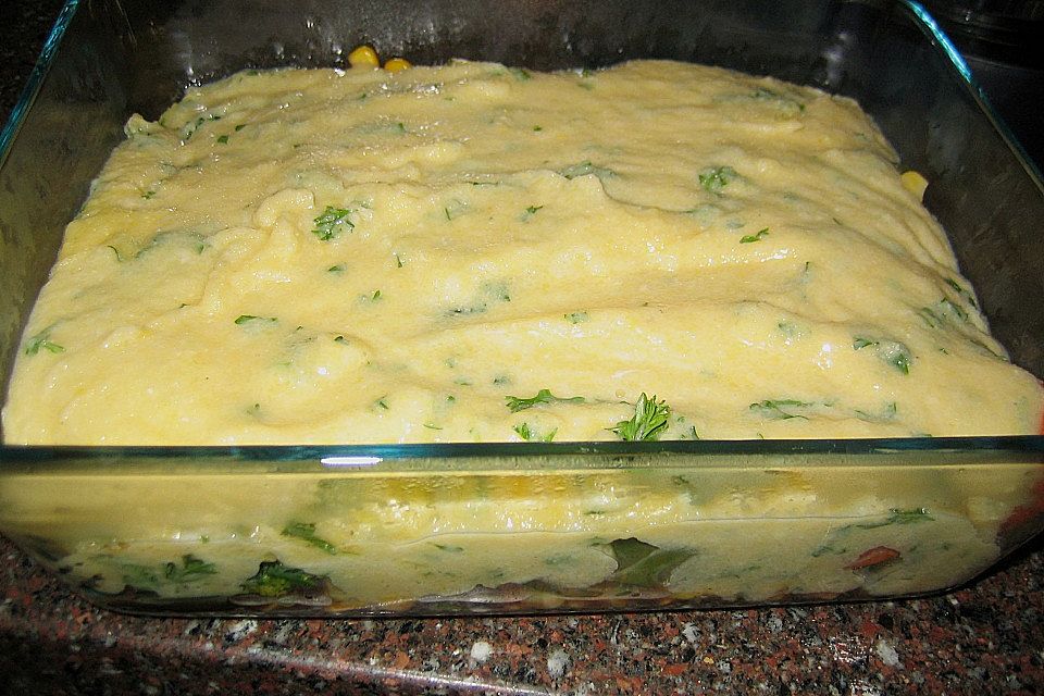 Polenta-Gemüseauflauf