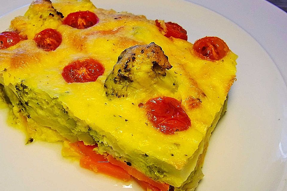 Polenta-Gemüseauflauf