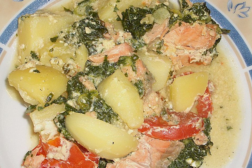 Kartoffel - Lachs - Auflauf