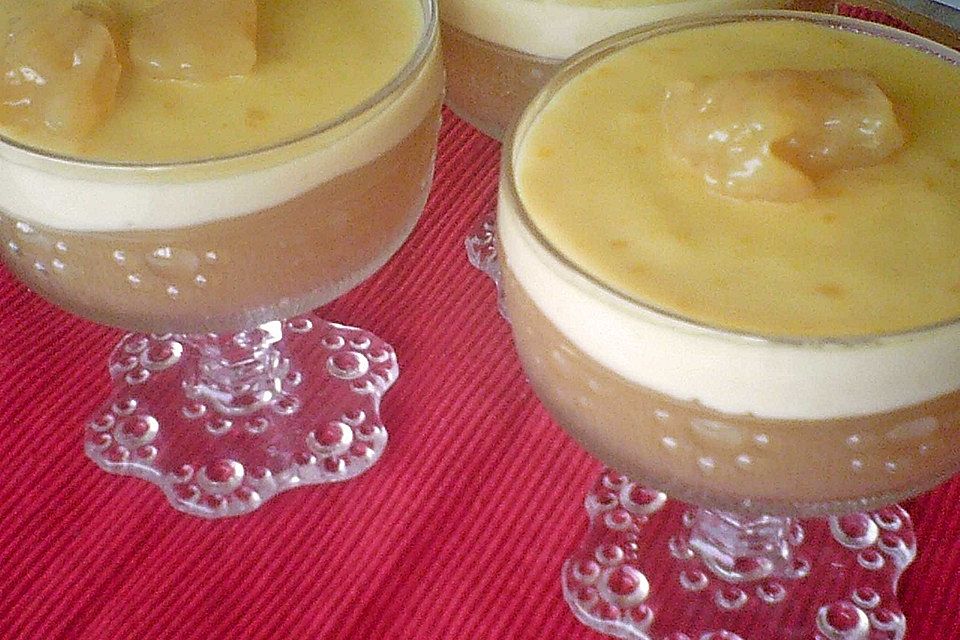 Vanille -  Apfel - Pudding