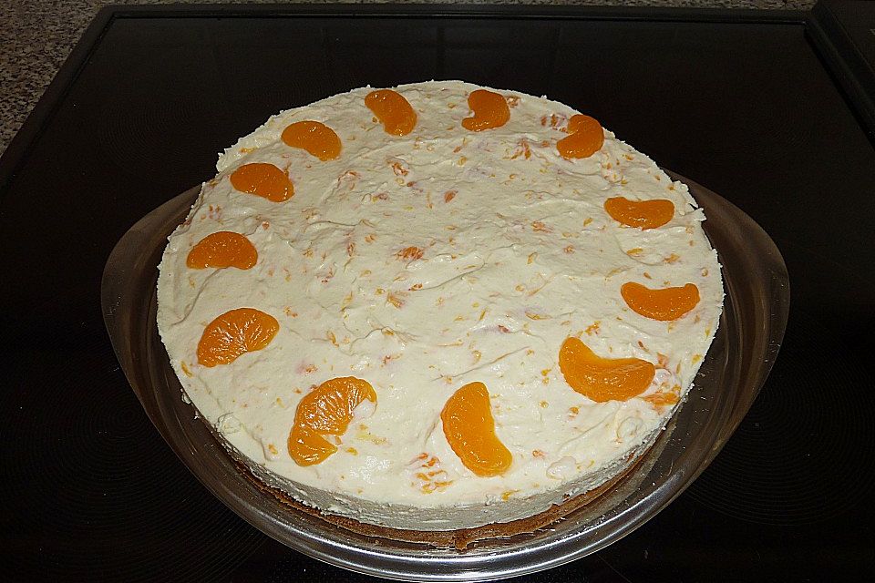 Frischkäsetorte mit Mandarinen