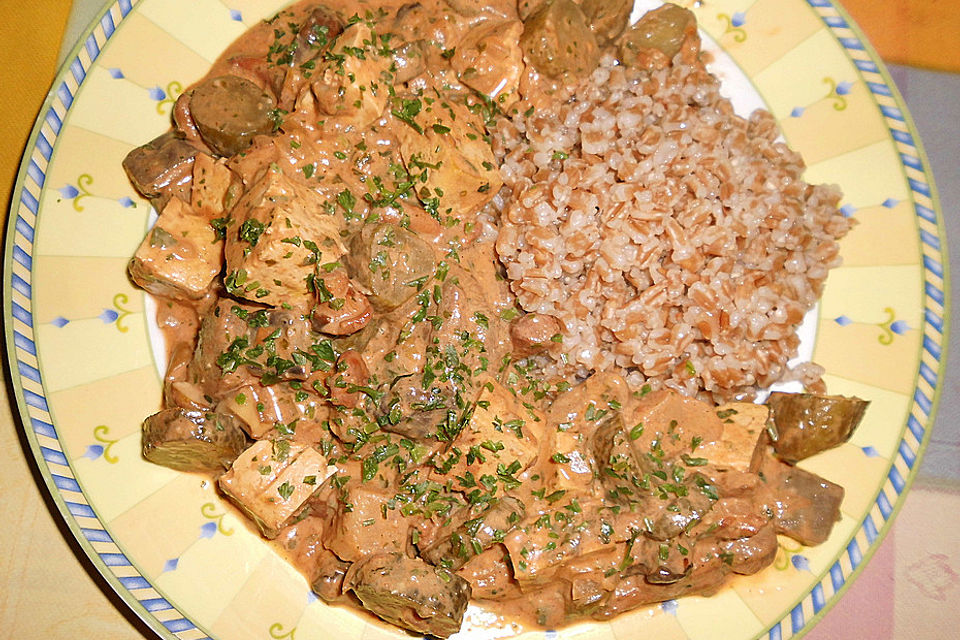 Tofu Stroganoff