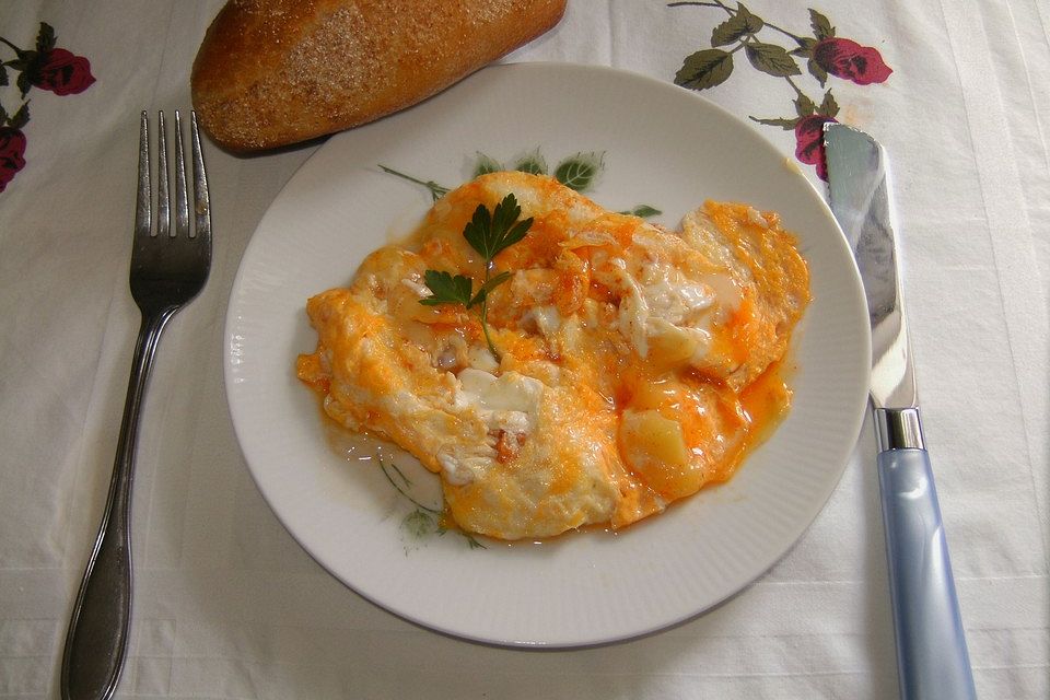 Rührei mit Käse