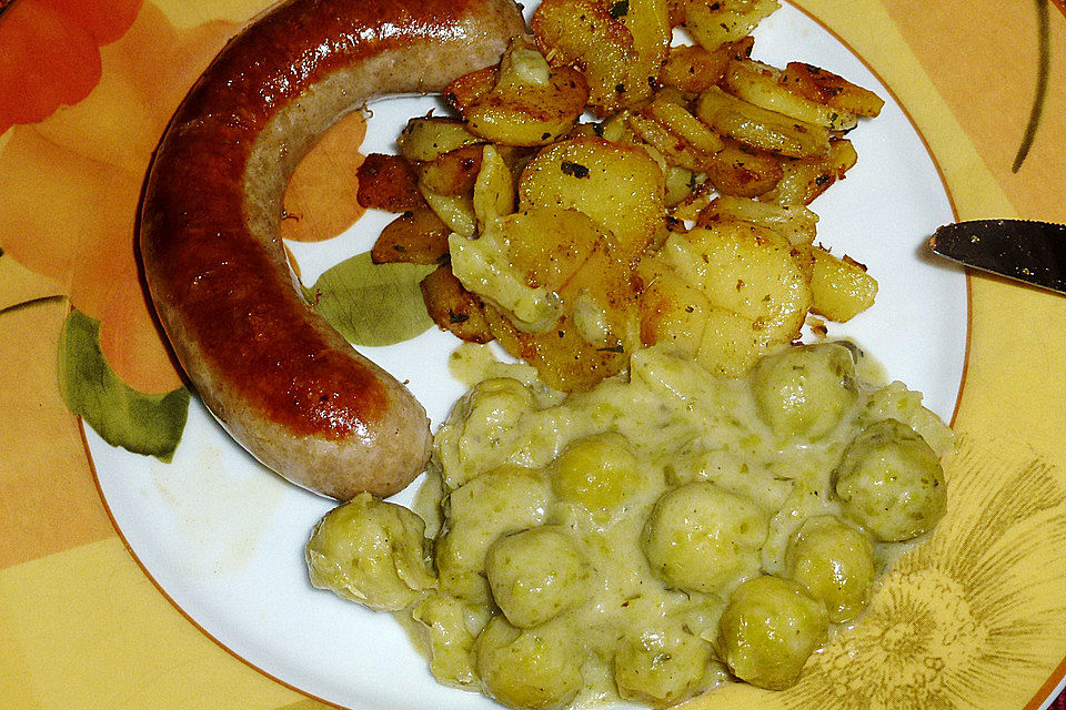 Rosenkohl in Apfelsauce