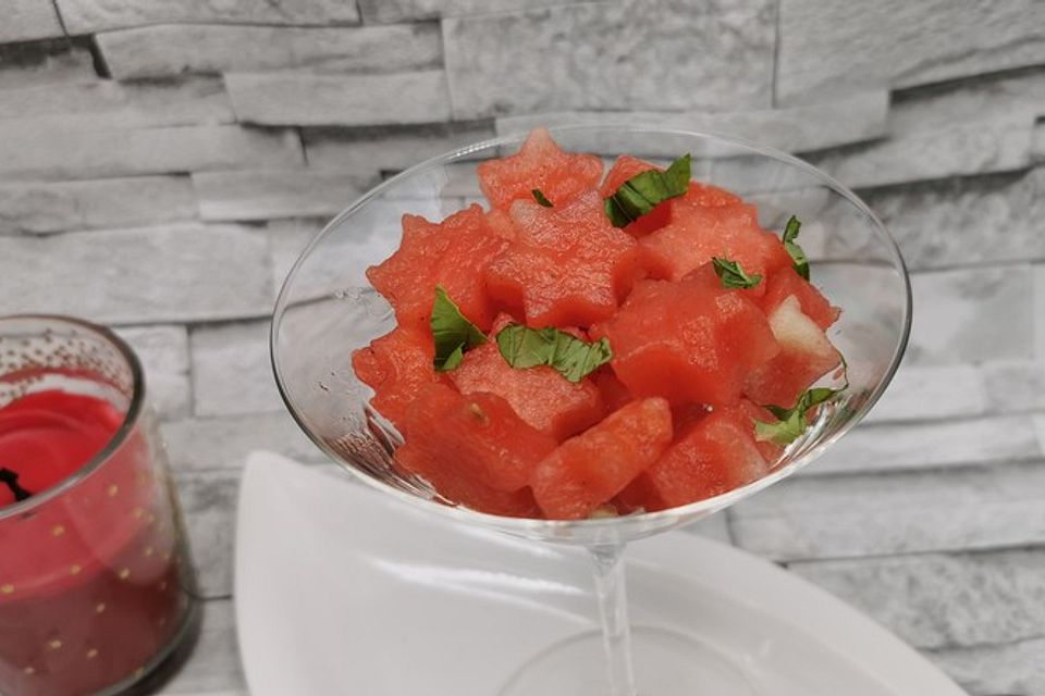 Süß - saurer Melonensalat