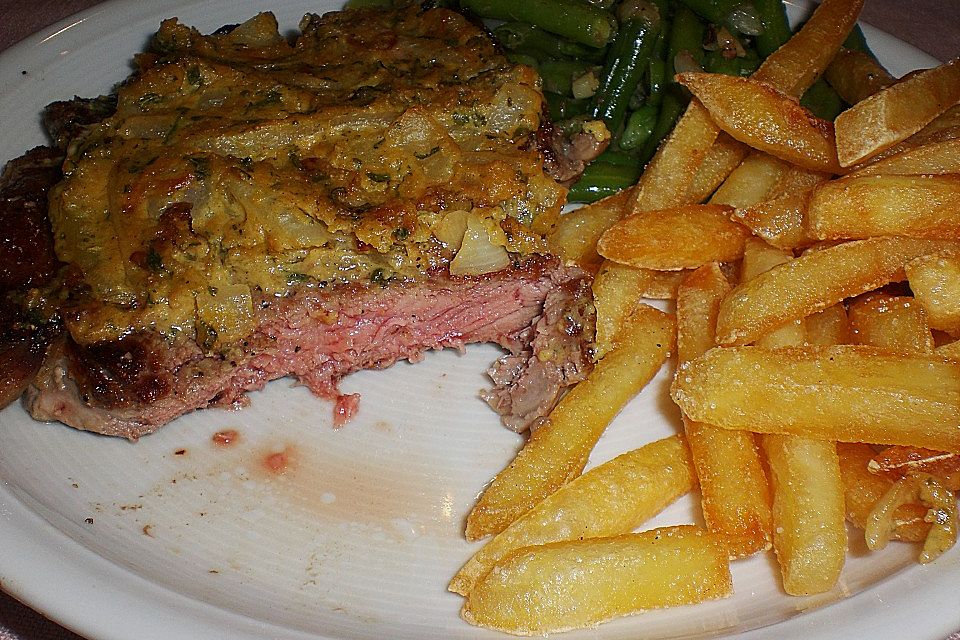 Roastbeef - Steaks mit Kräutersenfkruste