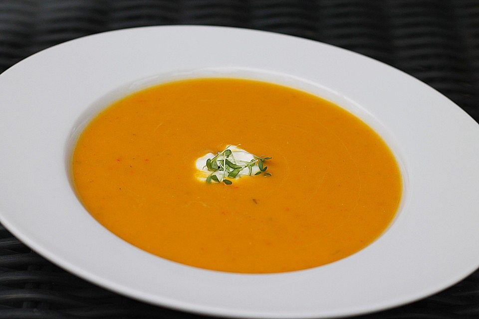 Herzhafte Apfel - Kürbis - Suppe