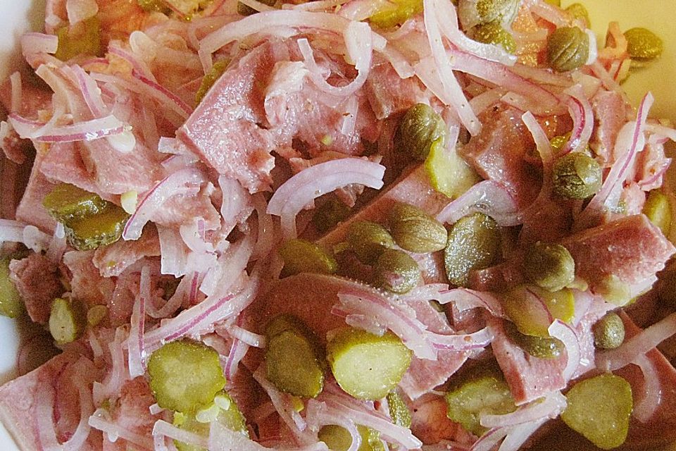 Pikanter Zungensalat