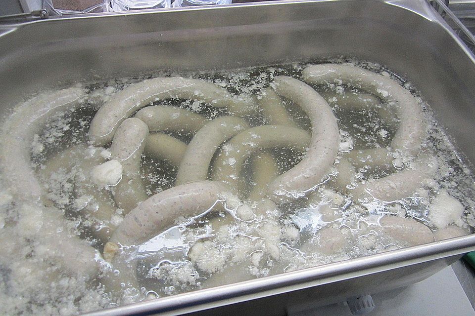 Beschwipste Weißwurst