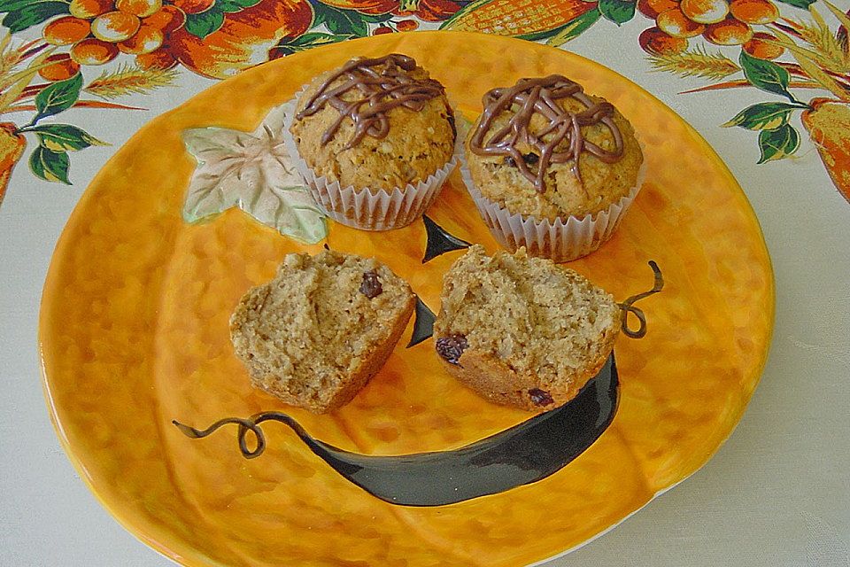 Apfel - Muffins mit  Rosinen