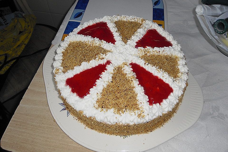 Apfel - Mohn - Marzipan - Torte