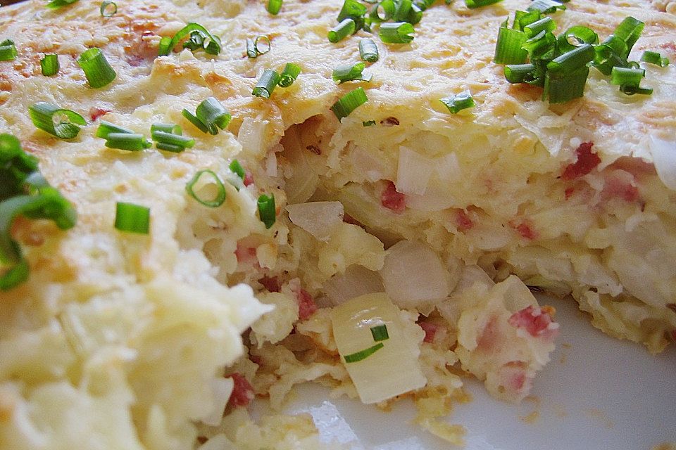 Zwiebel - Schinken - Quiche