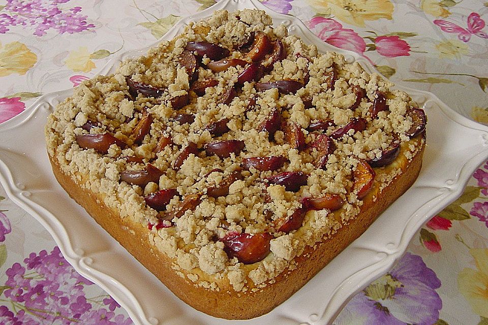 Bester Zwetschgenkuchen mit Zimtstreusel