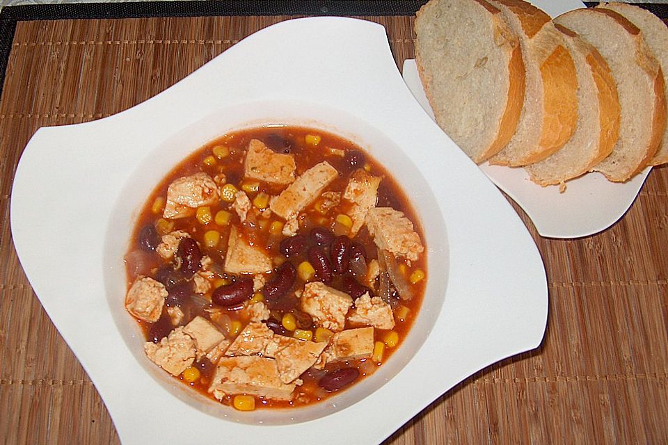 Schnelles Chili con Tofu