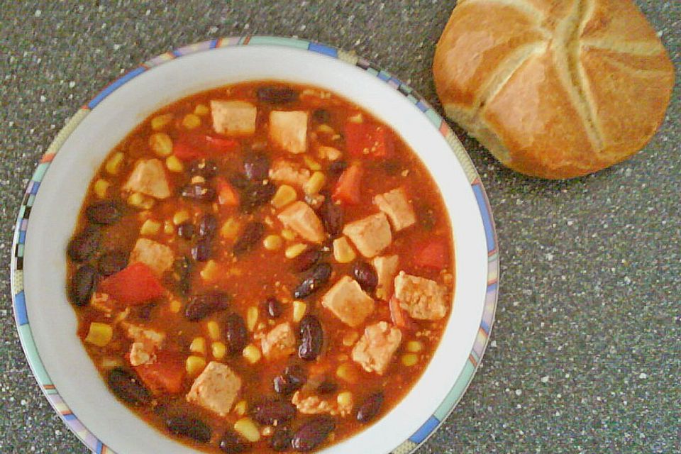 Schnelles Chili con Tofu