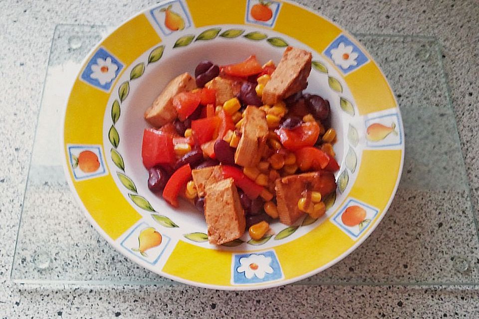 Schnelles Chili con Tofu