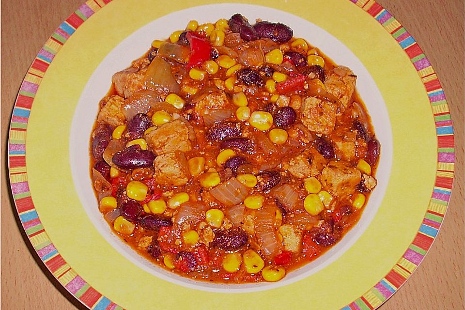 Schnelles Chili con Tofu