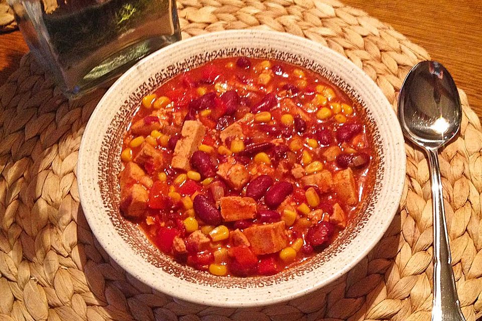 Schnelles Chili con Tofu