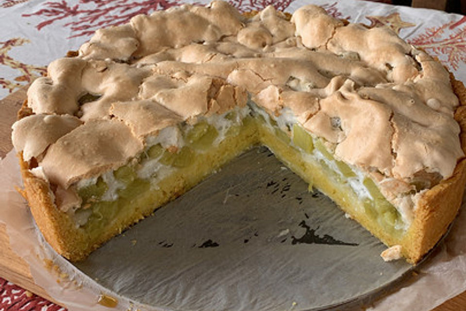 Rhabarber-Baiser-Kuchen