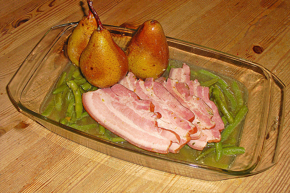 Birnen, Bohnen und Speck