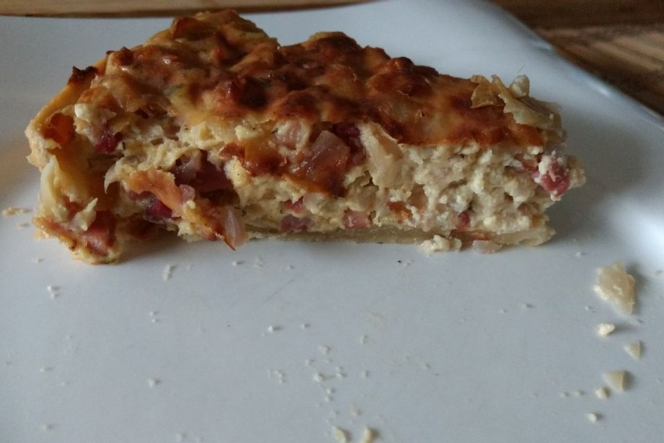 Einfacher Zwiebel - Speck - Kuchen