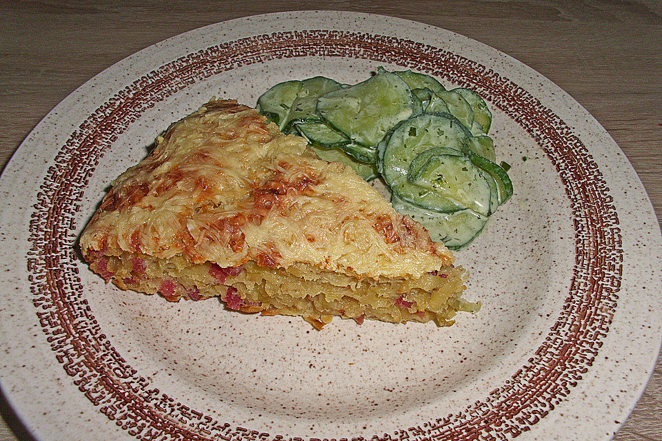 Einfacher Zwiebel - Speck - Kuchen