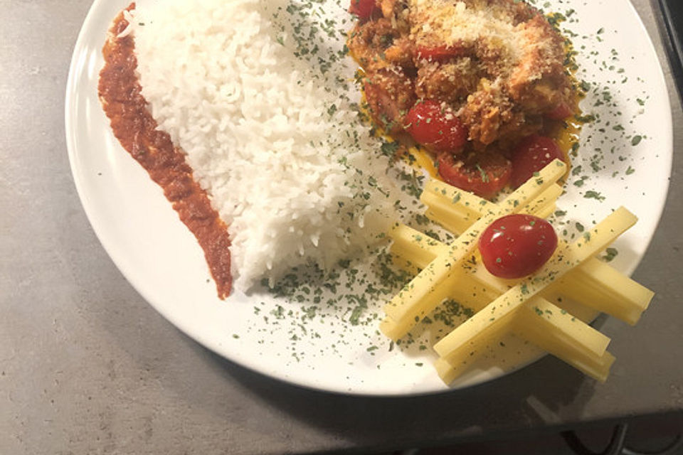 Lachs-Sahnesoße mit Cherrytomaten