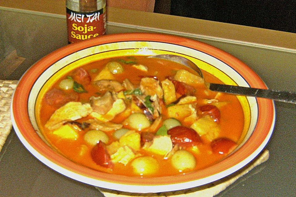 Köstliches Hähnchencurry