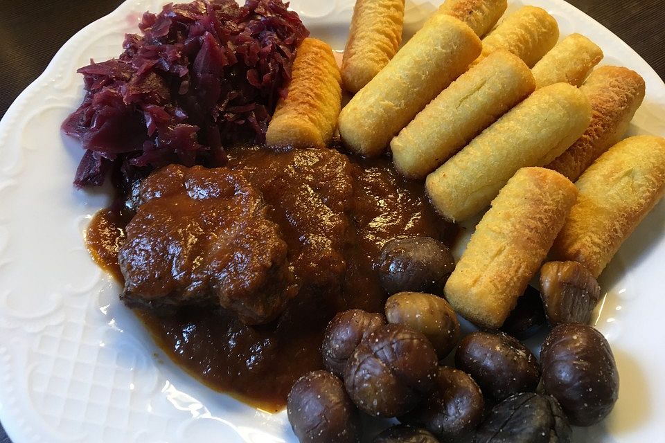 Wildschweinbraten aus dem Ofen